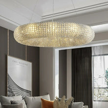 Load image into Gallery viewer, Designer Glass Crystal Chandelier
