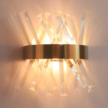 Load image into Gallery viewer, Glass Crystal Wall Sconce
