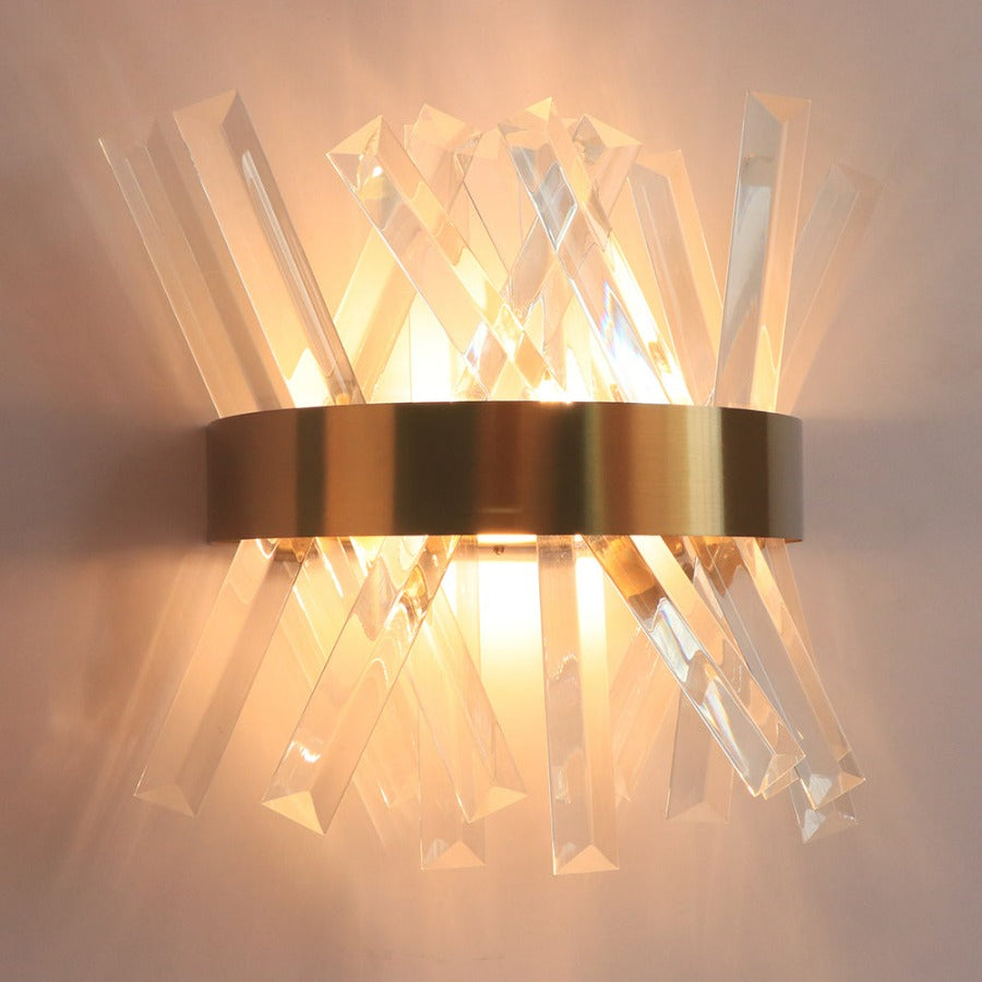 Glass Crystal Wall Sconce