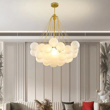 Load image into Gallery viewer, Modern Gold European Glass Chandelier
