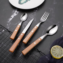 Load image into Gallery viewer, modern stainless stell food grade silverware set
