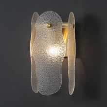 Load image into Gallery viewer, textured glass wall sconce for modern interior
