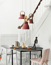 Load image into Gallery viewer, modern chic farmhouse pendant lights in red
