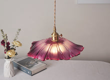 Load image into Gallery viewer, Floral Brass Modern Pedant Light
