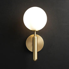 Load image into Gallery viewer, Gold Frosted Glass Wall Lamp
