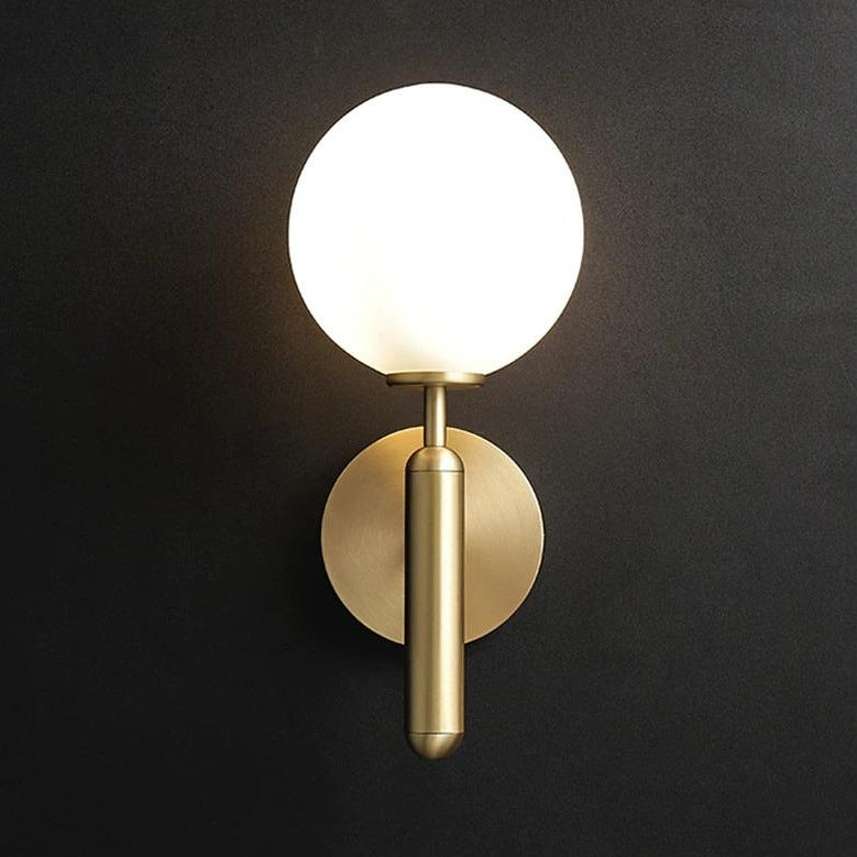Gold Frosted Glass Wall Lamp