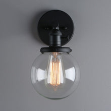 Load image into Gallery viewer, black farmhouse rustic wall sconce
