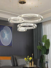 Load image into Gallery viewer, remote control dimmable dining room glass chandelier
