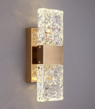Load image into Gallery viewer, Vena - Textured Glass Crystal Wall Sconce

