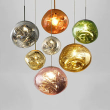 Load image into Gallery viewer, Modern warped glass pendant lights
