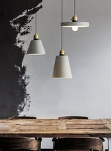 Load image into Gallery viewer, modern cement pendant light fixtures for dining room

