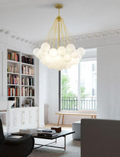 Load image into Gallery viewer, Bubble Chandelier with Frosted Glass Globes

