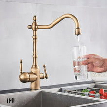 Load image into Gallery viewer, Dual handle modern kitchen faucet
