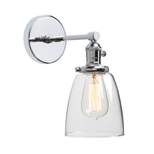 Load image into Gallery viewer, farmhouse rustic chrome diner wall light
