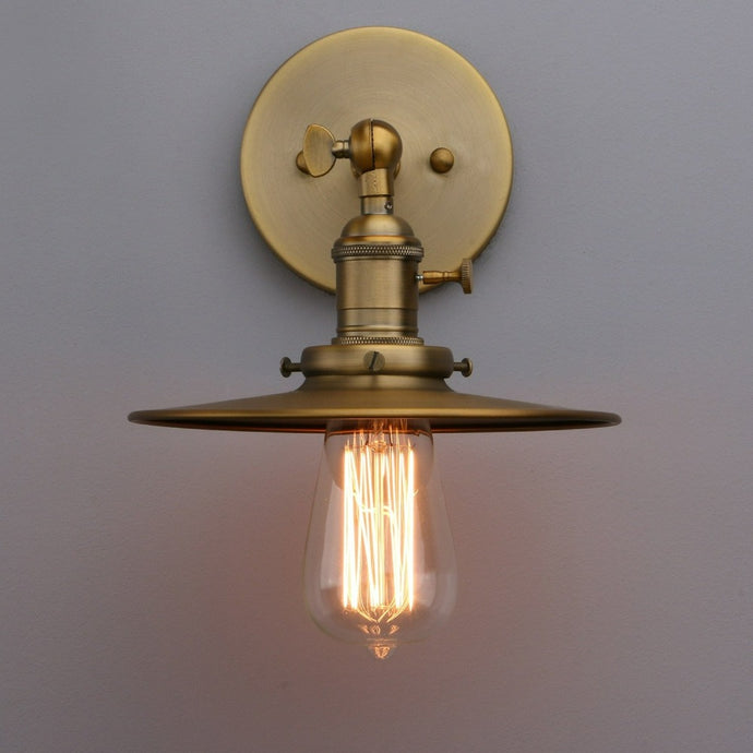 antique brass wall sconce