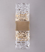 Load image into Gallery viewer, Vena - Textured Glass Crystal Wall Sconce
