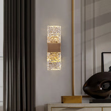 Load image into Gallery viewer, glass copper frame elegant wall light
