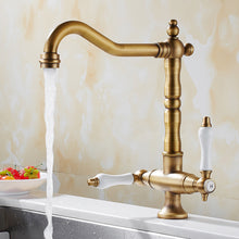 Load image into Gallery viewer, Vintage Brass Two-Handle Faucet
