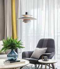 Load image into Gallery viewer, gray Ozella modern colorful pendant light in living room
