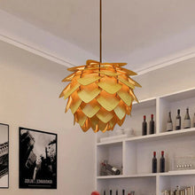 Load image into Gallery viewer, Farmhouse light fixture wood pendant light
