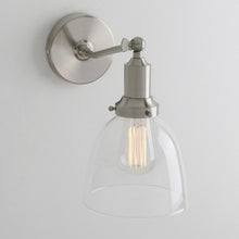 Load image into Gallery viewer, glass shade vintage retro farmhouse design wall sconce
