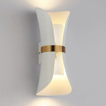 Load image into Gallery viewer, white finish modern wall sconce
