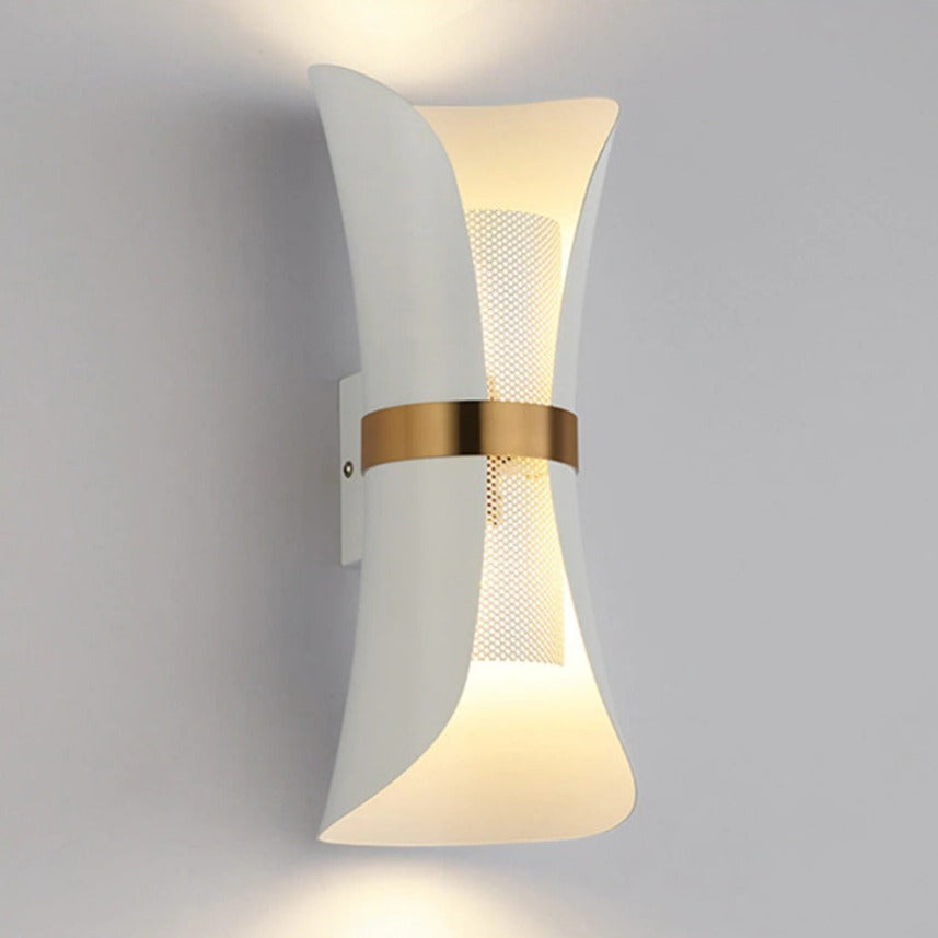 white finish modern wall sconce