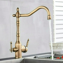 Load image into Gallery viewer, Antique Brass Kitchen Faucet

