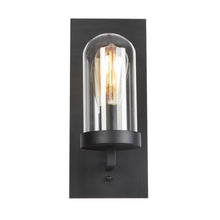 Load image into Gallery viewer, black industrial metal wall sconce
