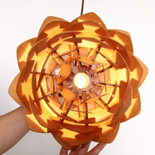 Load image into Gallery viewer, Handcrafted farmhouse retro pinecone pendant light

