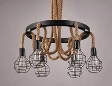 Load image into Gallery viewer, Vintage Rope Chandelier
