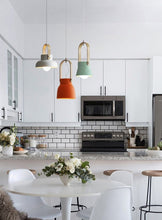 Load image into Gallery viewer, unique modern metal kitchen pendant lights
