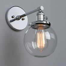 Load image into Gallery viewer, retro farmhouse style chrome wall lights
