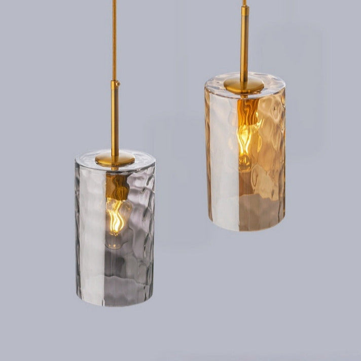 textured glass retro vintage pendant lights