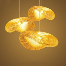 Load image into Gallery viewer, Beach house handwoven wood pendant lights
