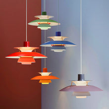 Load image into Gallery viewer, Colorful layered pendant lights
