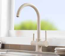 Load image into Gallery viewer, Beige Modern Curved Kitchen Faucet
