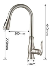Load image into Gallery viewer, Classic Retractable Kitchen Faucet Dimensions
