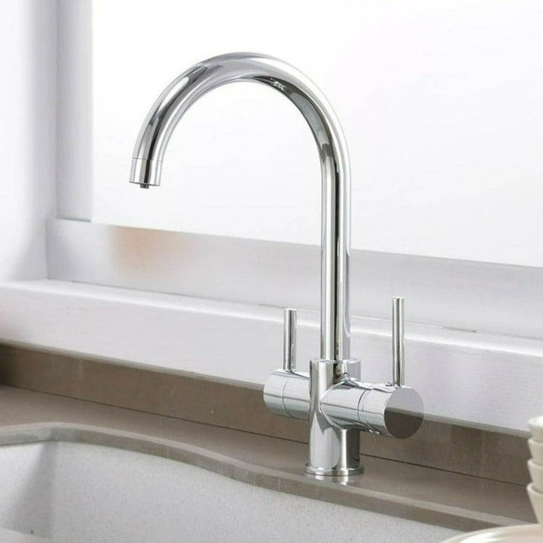 Modern Curved Kitchen Faucet
