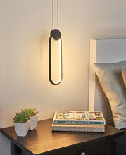 Load image into Gallery viewer, Oval LED ring light for bedside table
