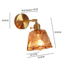 Load image into Gallery viewer, Vintage Hand-Blown Glass Wall Sconces
