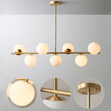 Load image into Gallery viewer, Modern Pendant Multi Bulb Frosted Glass Light Fixture

