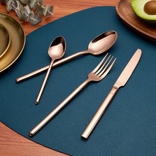Load image into Gallery viewer, rose gold dinnerware set

