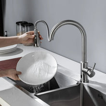 Load image into Gallery viewer, Brushed Nickel Sensor Kitchen Faucet
