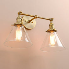 Load image into Gallery viewer, Two-Bulb Finley Vintage Wall Sconce
