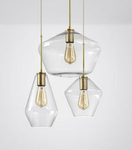 Load image into Gallery viewer, Clear Vintage Glass Modern Glass Pendant Light
