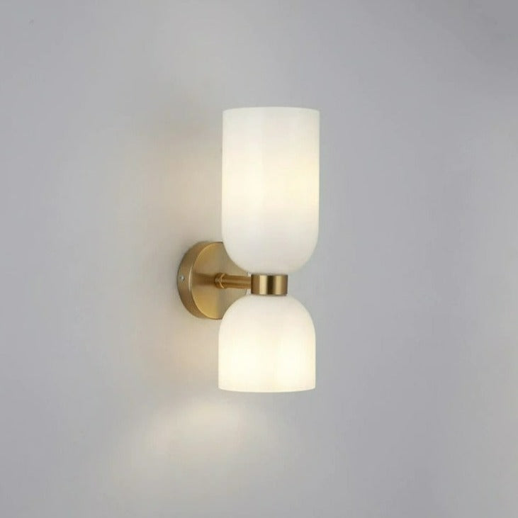 Frosted White Glass Modern Wall Sconce