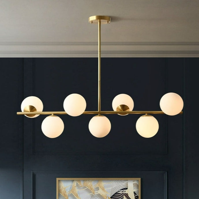 Frosted Glass Multi Bulb Chandelier