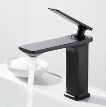 Load image into Gallery viewer, Modern matte black bathroom faucet
