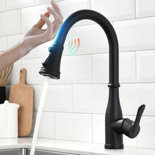 Load image into Gallery viewer, Modern touch sensor pull down retractable kitchen facuet
